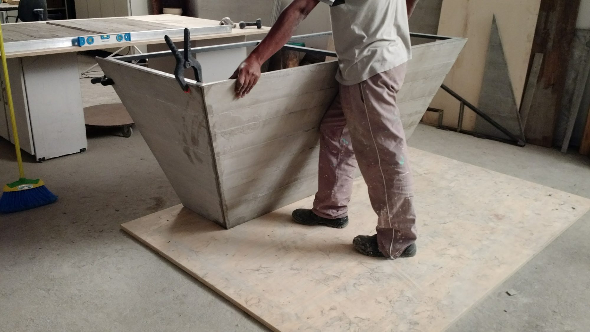Fechamento lateral - mesa recepção