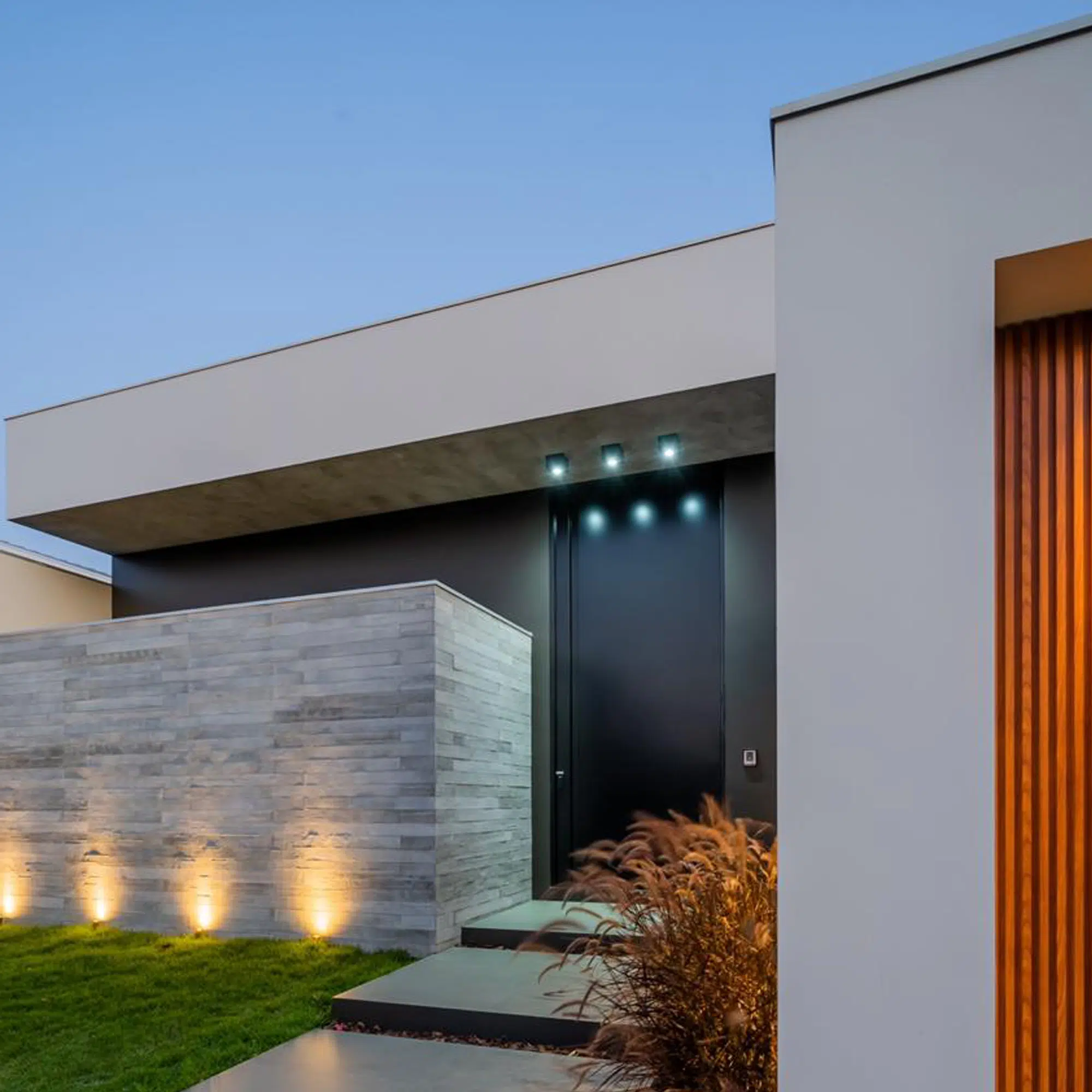 Residência CH & MF ripas de concreto